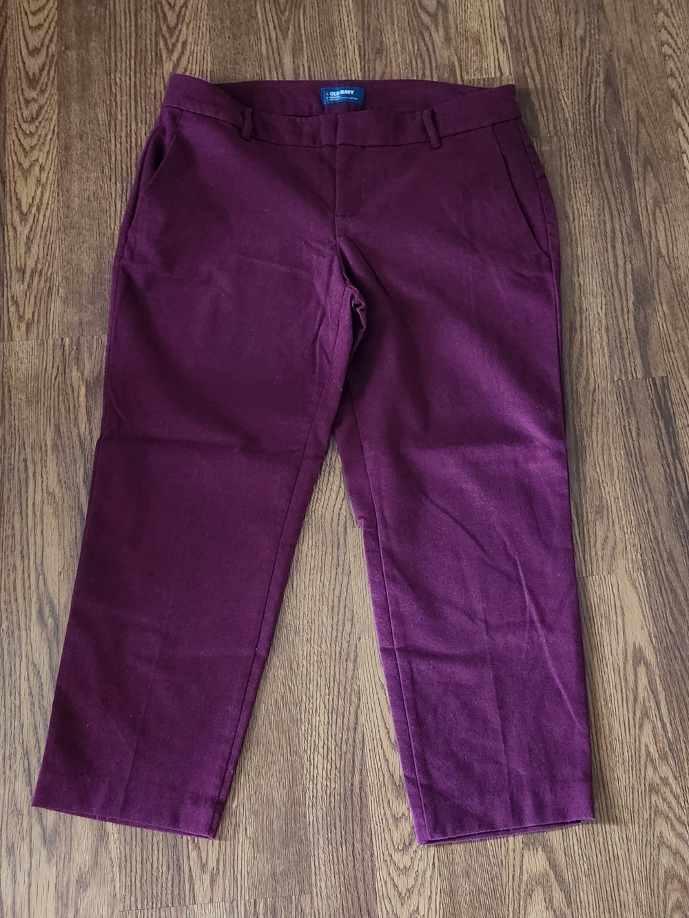 Old Navy Women's Burgundy Straight-Leg Pants
